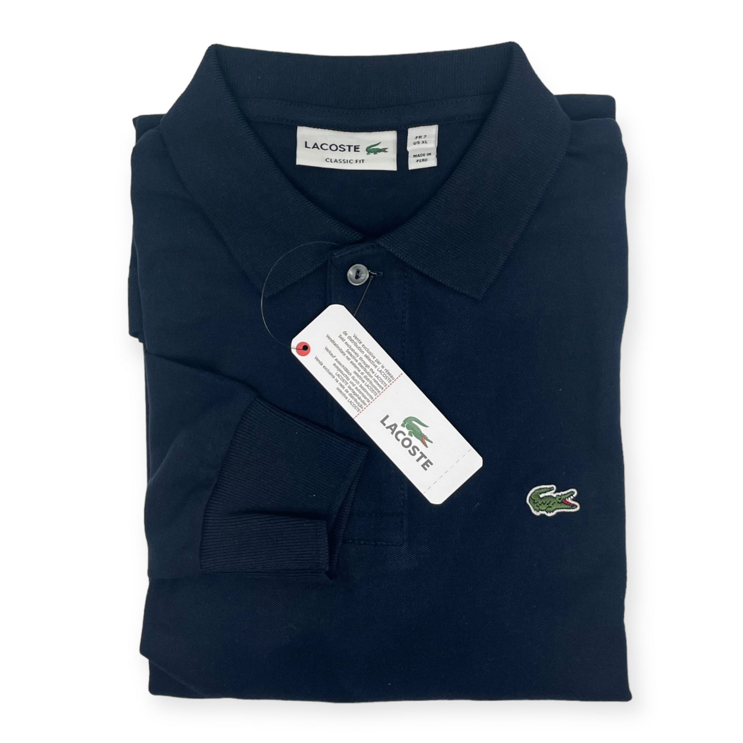 Camisero Lacoste manga larga azul