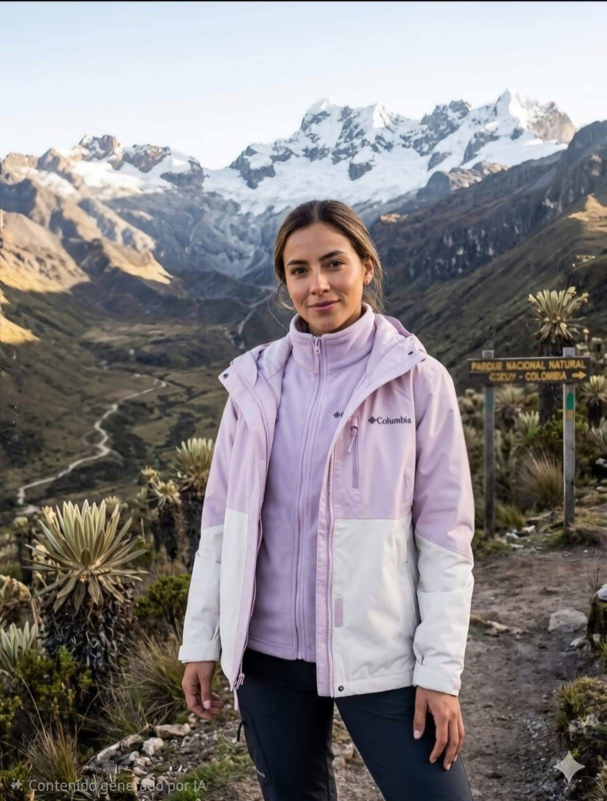 Cortaviento Columbia de mujer 2 en 1