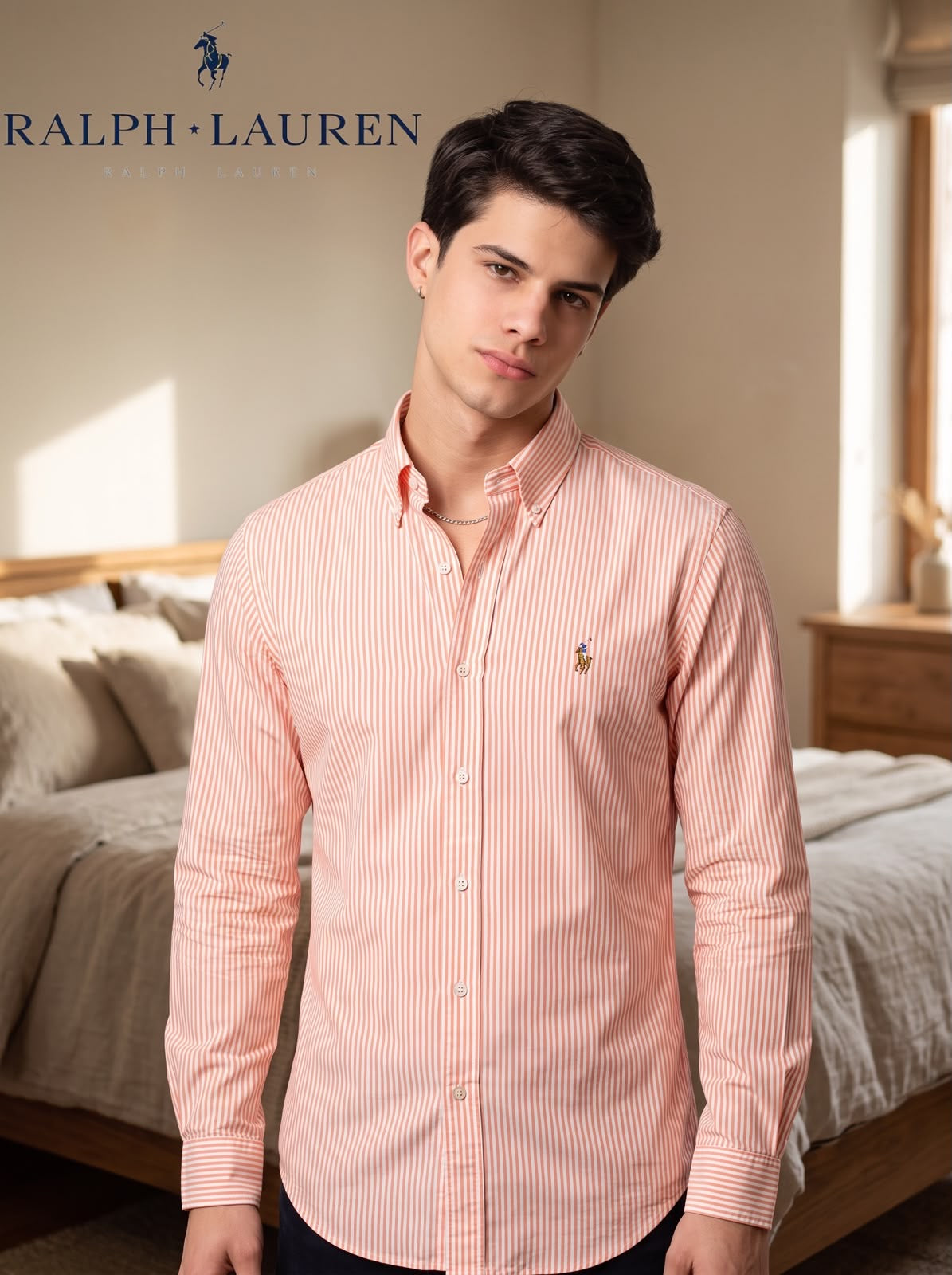Camisa Ralph Lauren manga larga a rayas