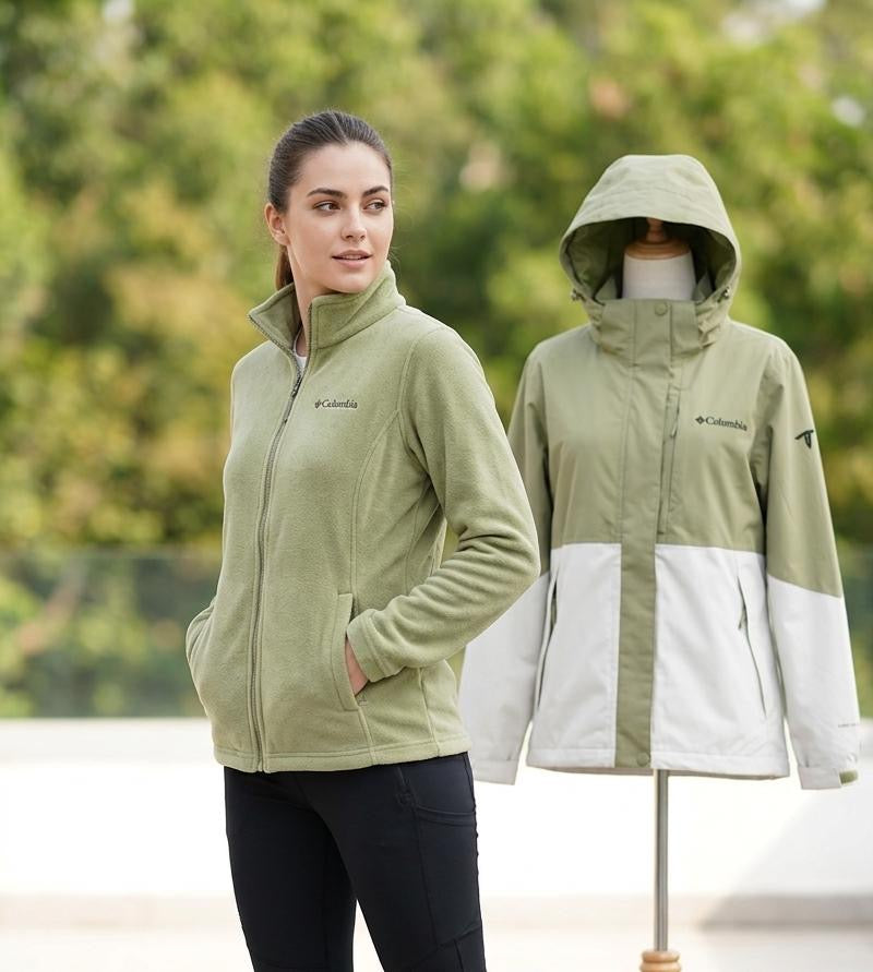 Cortaviento Columbia de mujer 2 en 1 color
