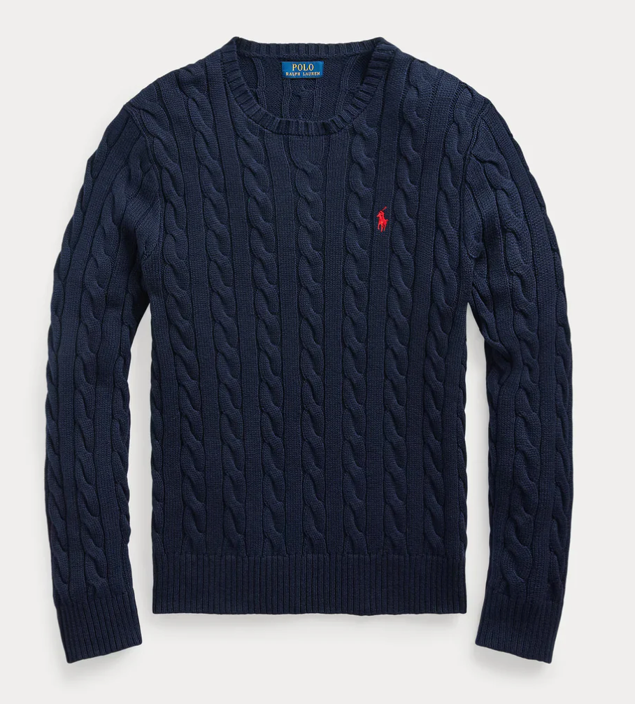 Chompas trenzada RALPH Lauren hilo tejido