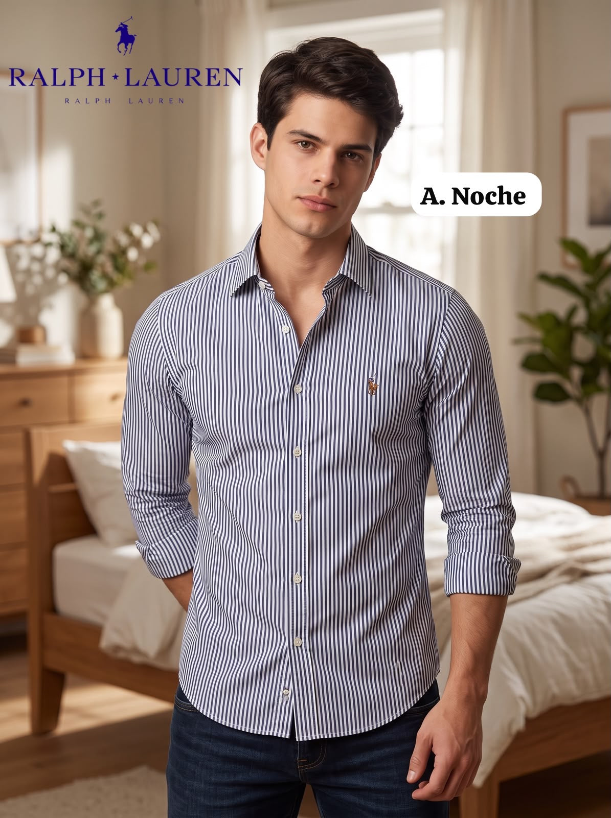 Camisa Ralph Lauren manga larga a rayas