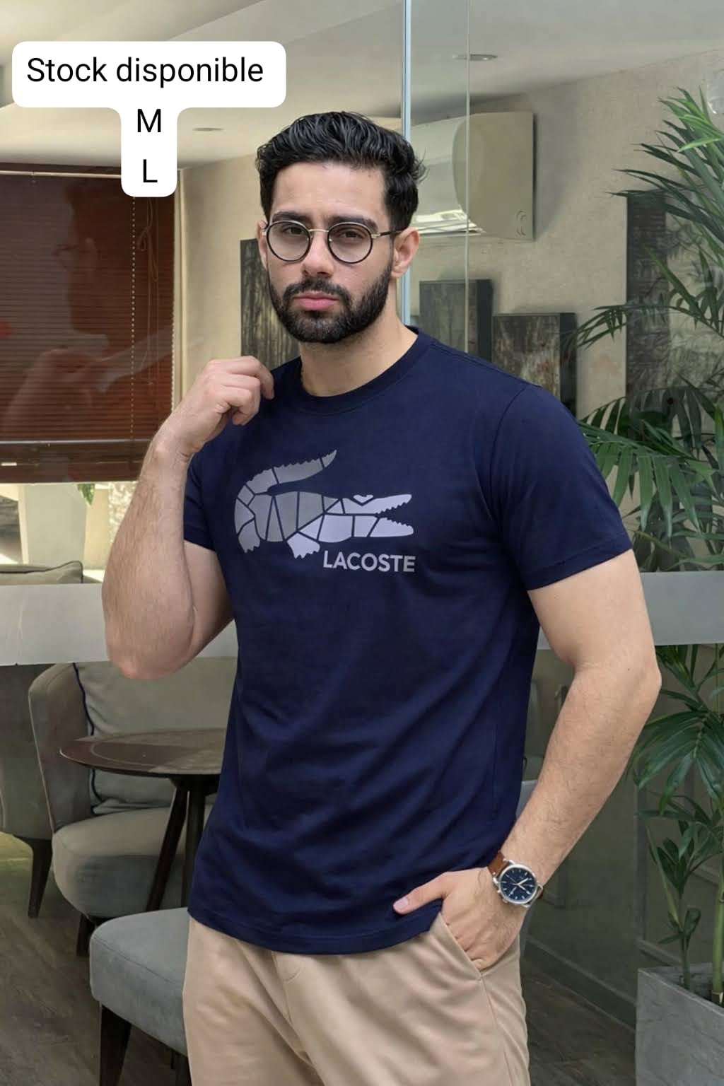 Polo cuello redondo Lacoste