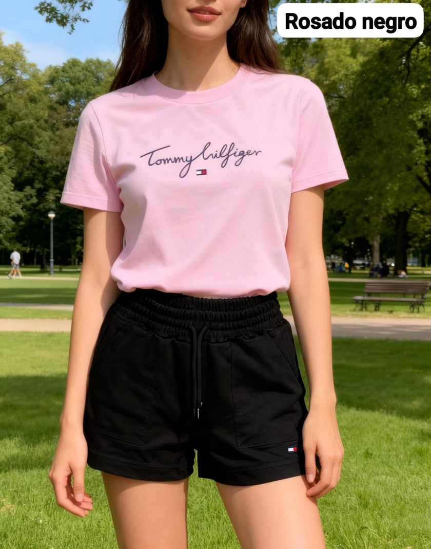 Conjunto Short + polo Tommy Hilfiger