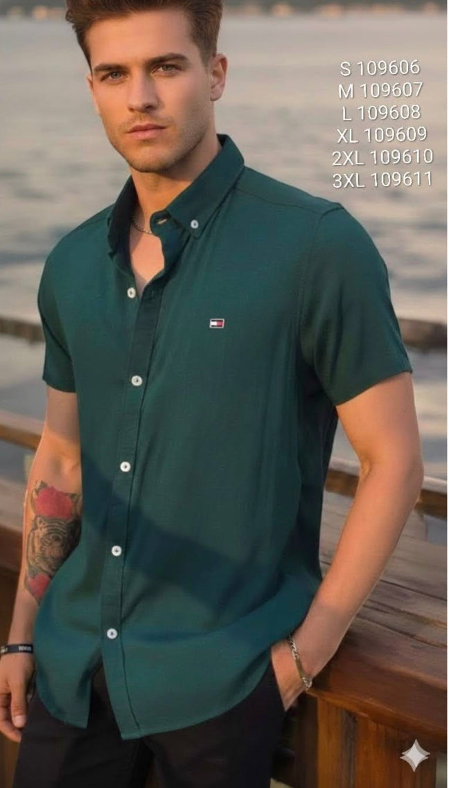 Camisa Tommy manga corta