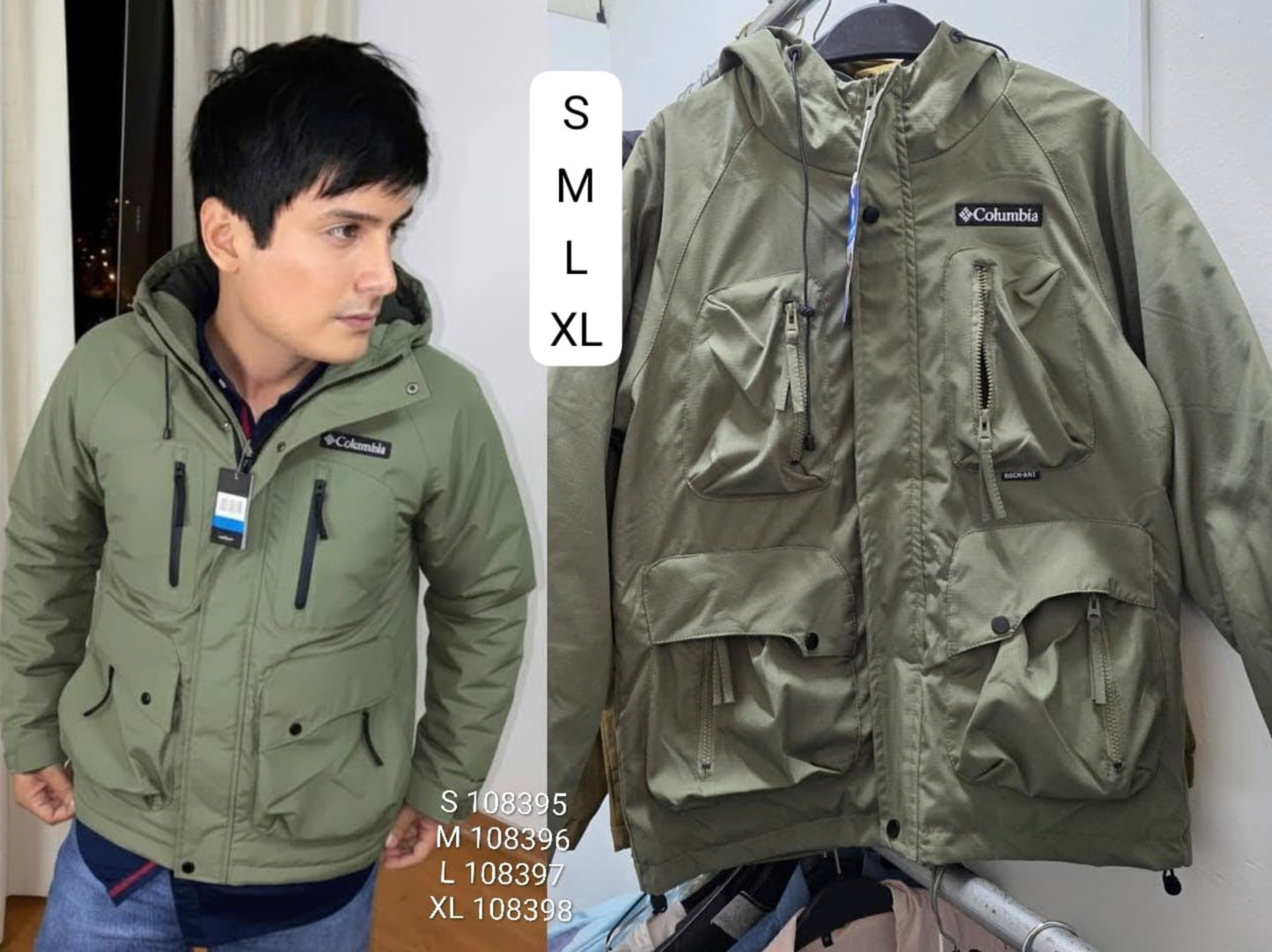 Casaca Columbia impermeable material drill