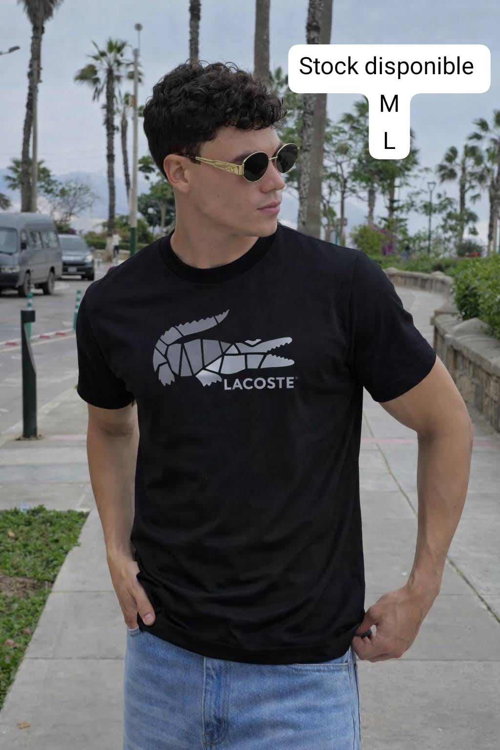 Polo cuello redondo Lacoste