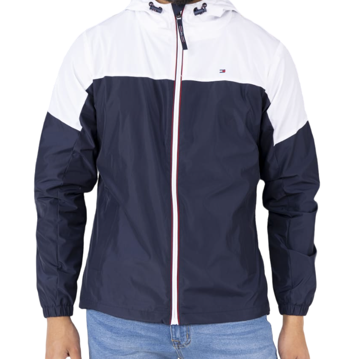 Casaca Tommy H con capucha impermeable