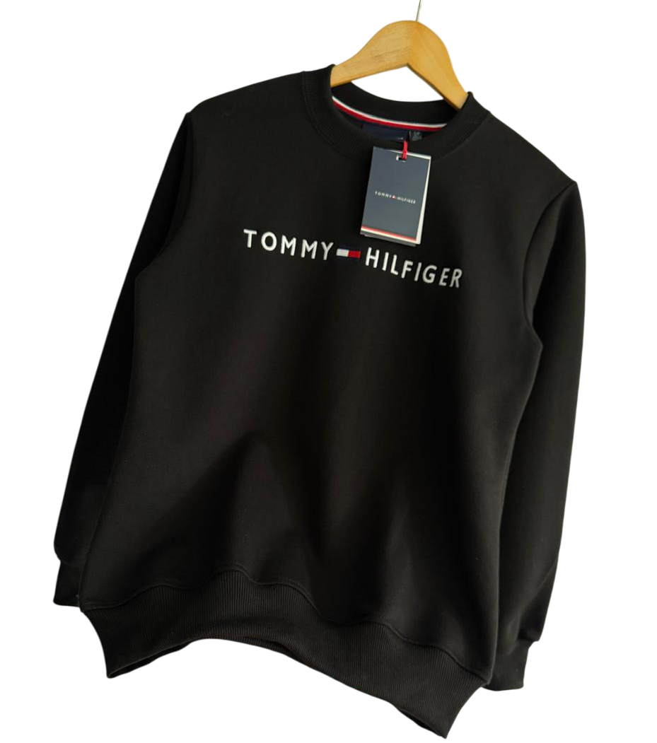 Sudadera Tommy H negro dama