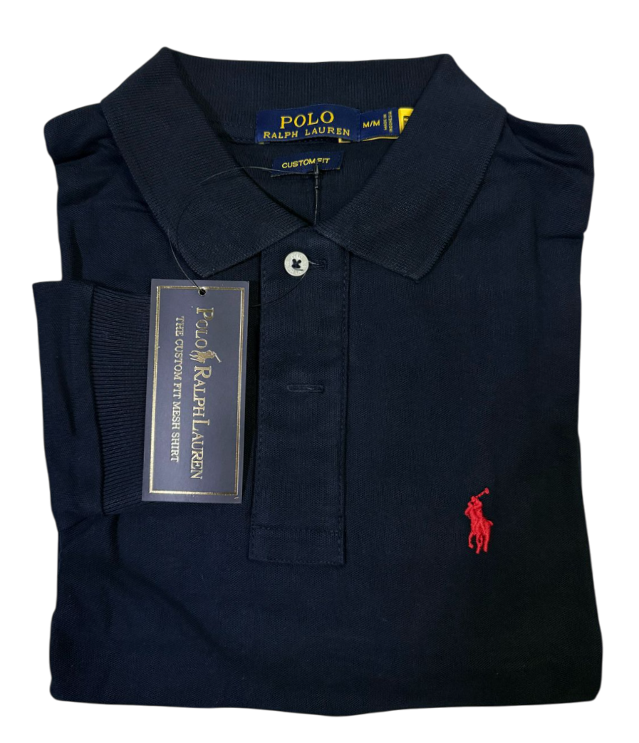 Camisero manga larga Ralph Lauren Azul acero