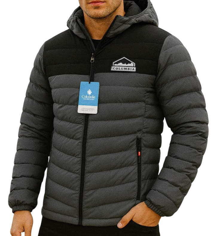 Casaca columbia pluma de ganzo hombre