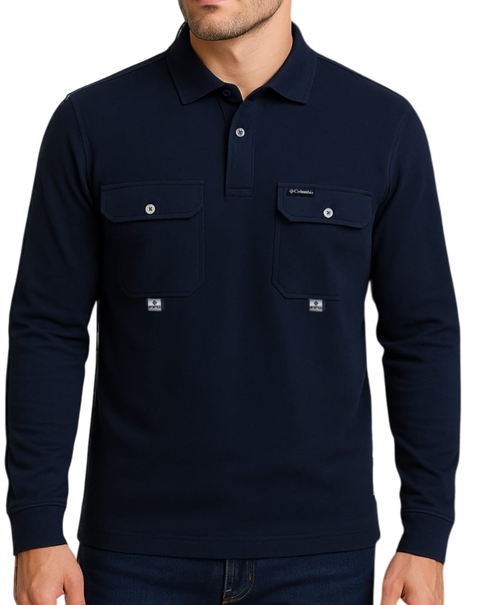 Polo camisero Columbia MANGA LARGA