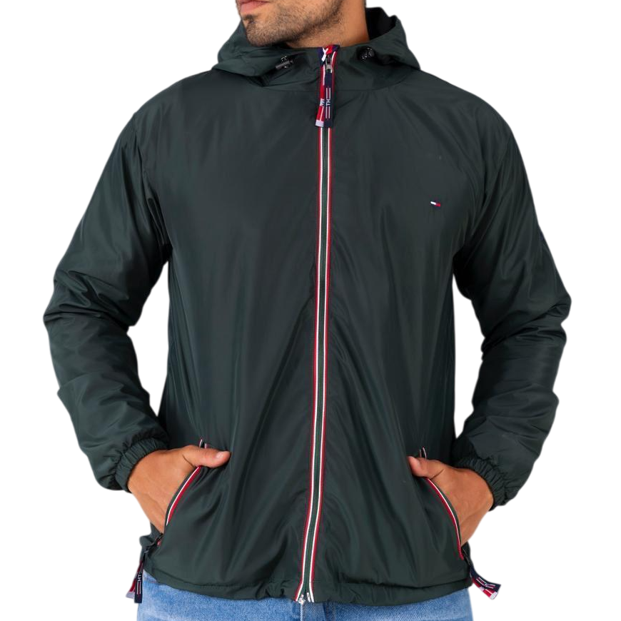 Casaca Tommy H con capucha impermeable