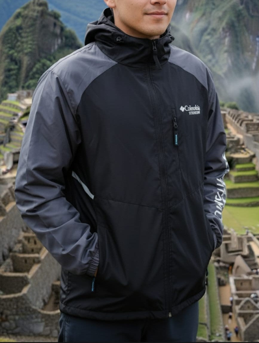 Cortaviento Columbia impermeable con capucha