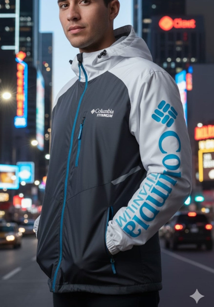 Cortaviento Columbia impermeable con capucha