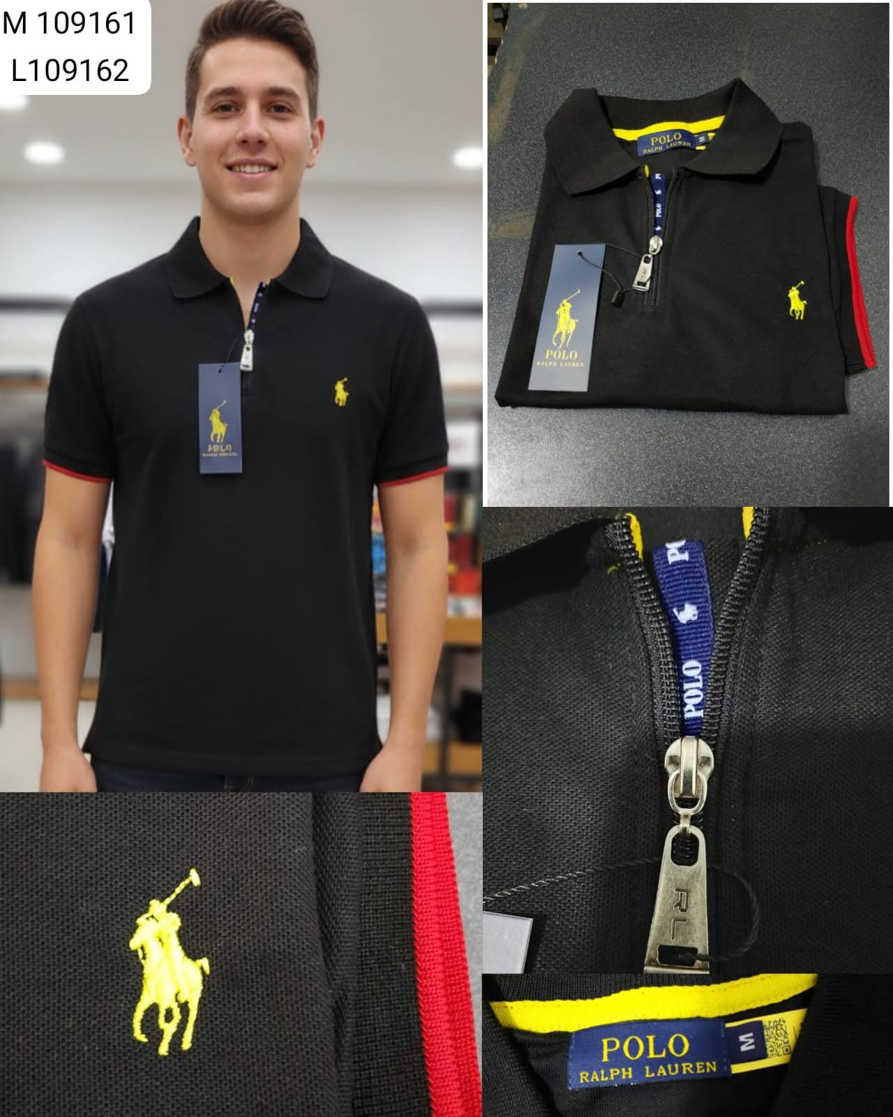 Polo camisero Ralph Lauren color negro