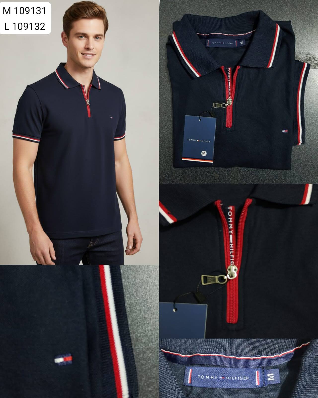 Polo camisero Tommy Hilfiger azul marino