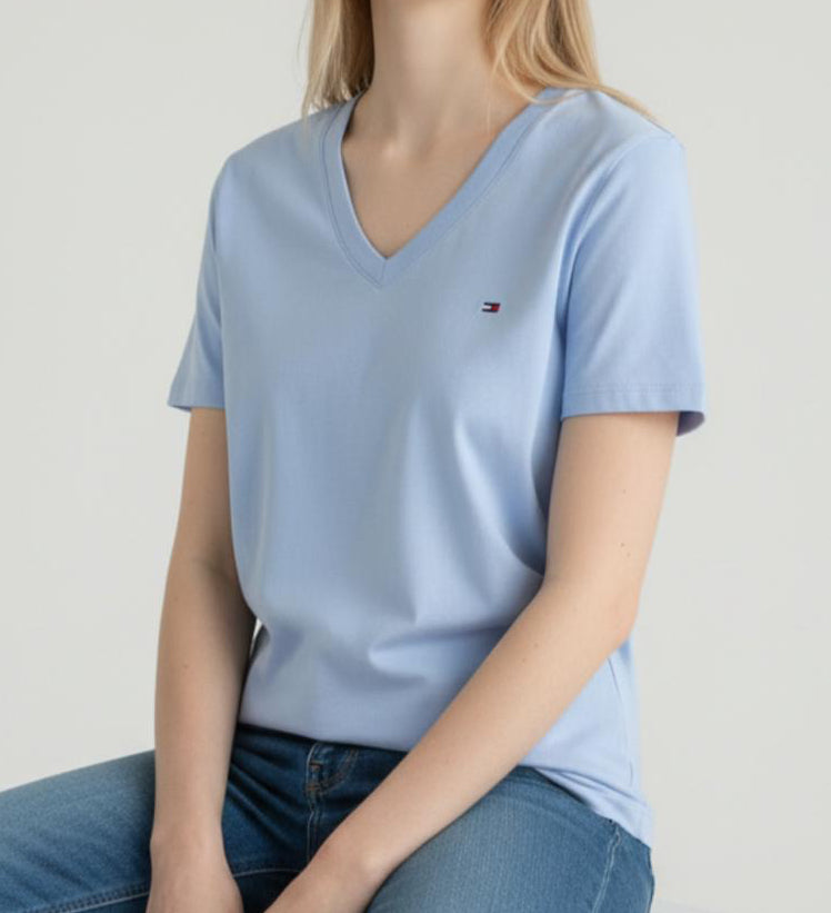 Polo Tommy Hilfiger cuello V para dama