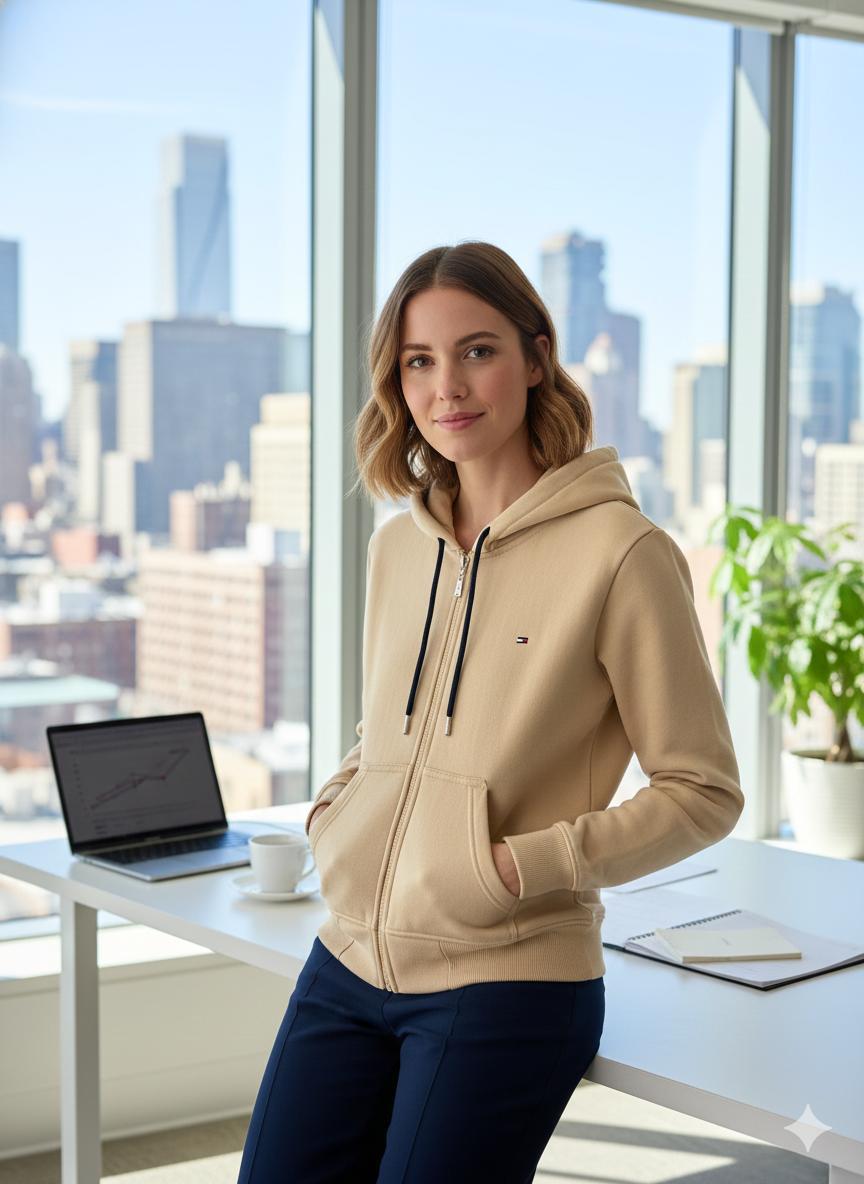 Polera Tommy Hilfiger con cierre para dama