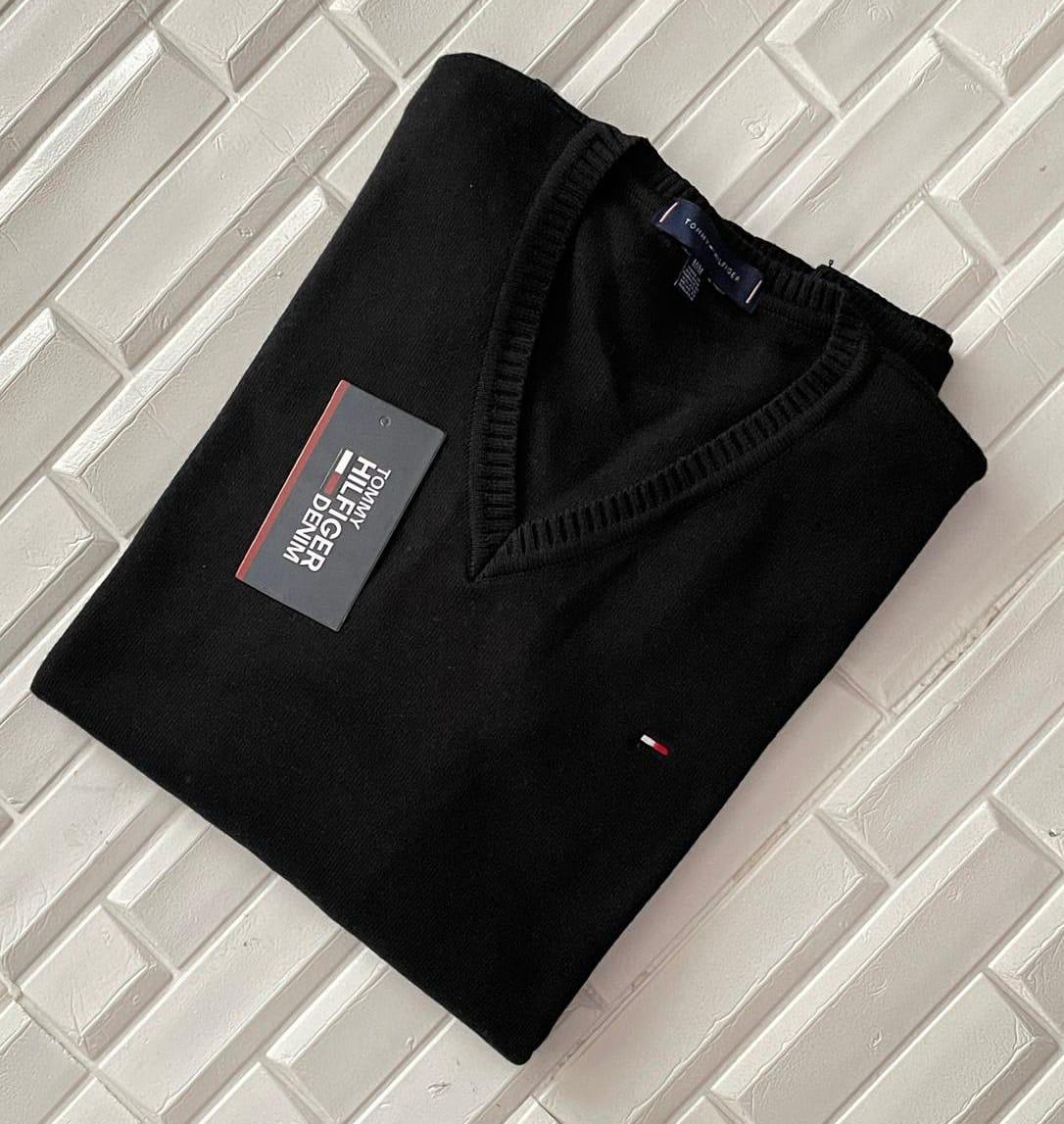 Chompa de caballero Tommy Hilfiger hilo algodón tejido