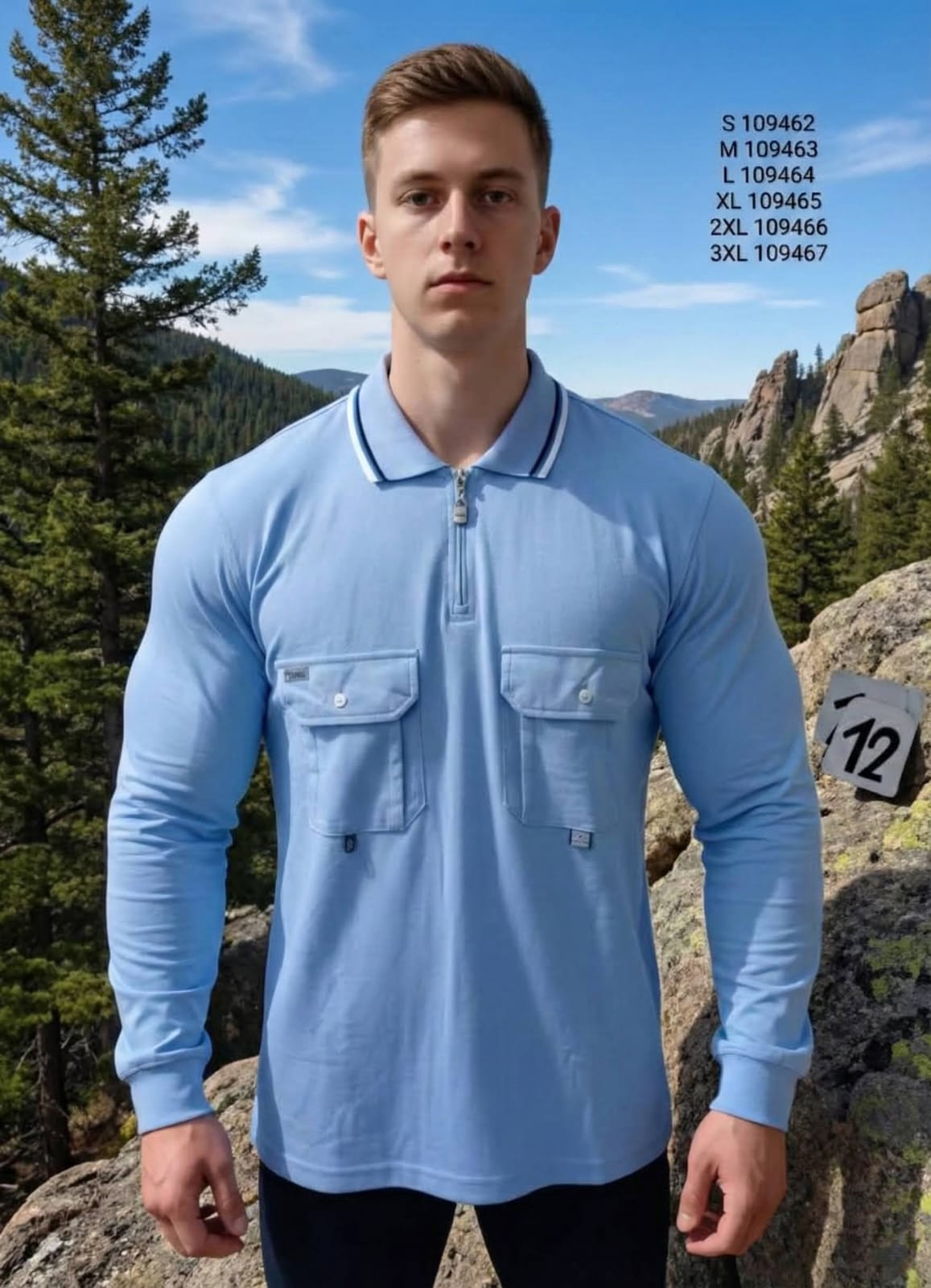 Polo camisero Columbia MANGA LARGA