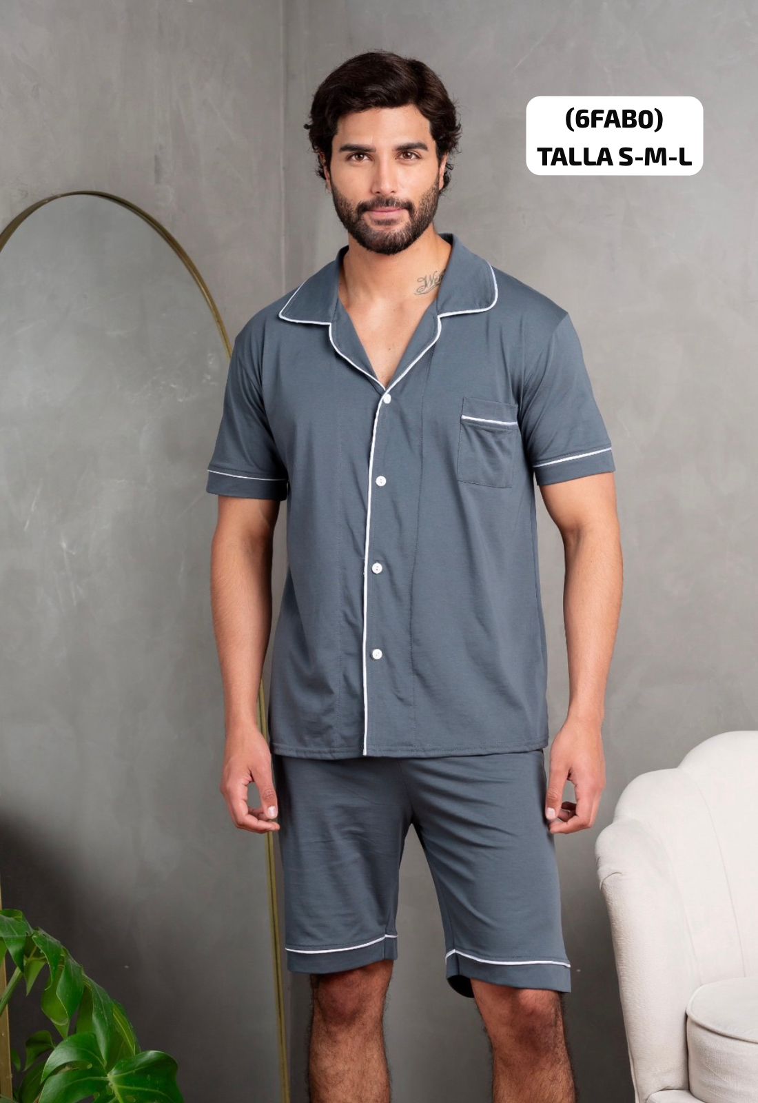 Pijama para caballero de algodón