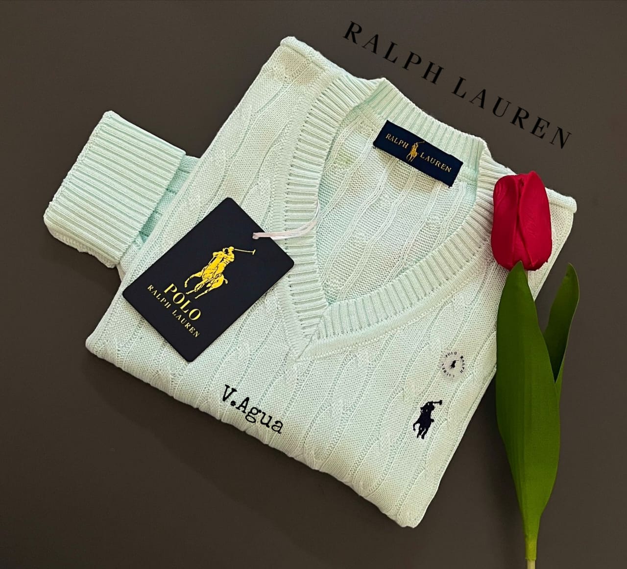 Chompa hilo Ralph Lauren para dama