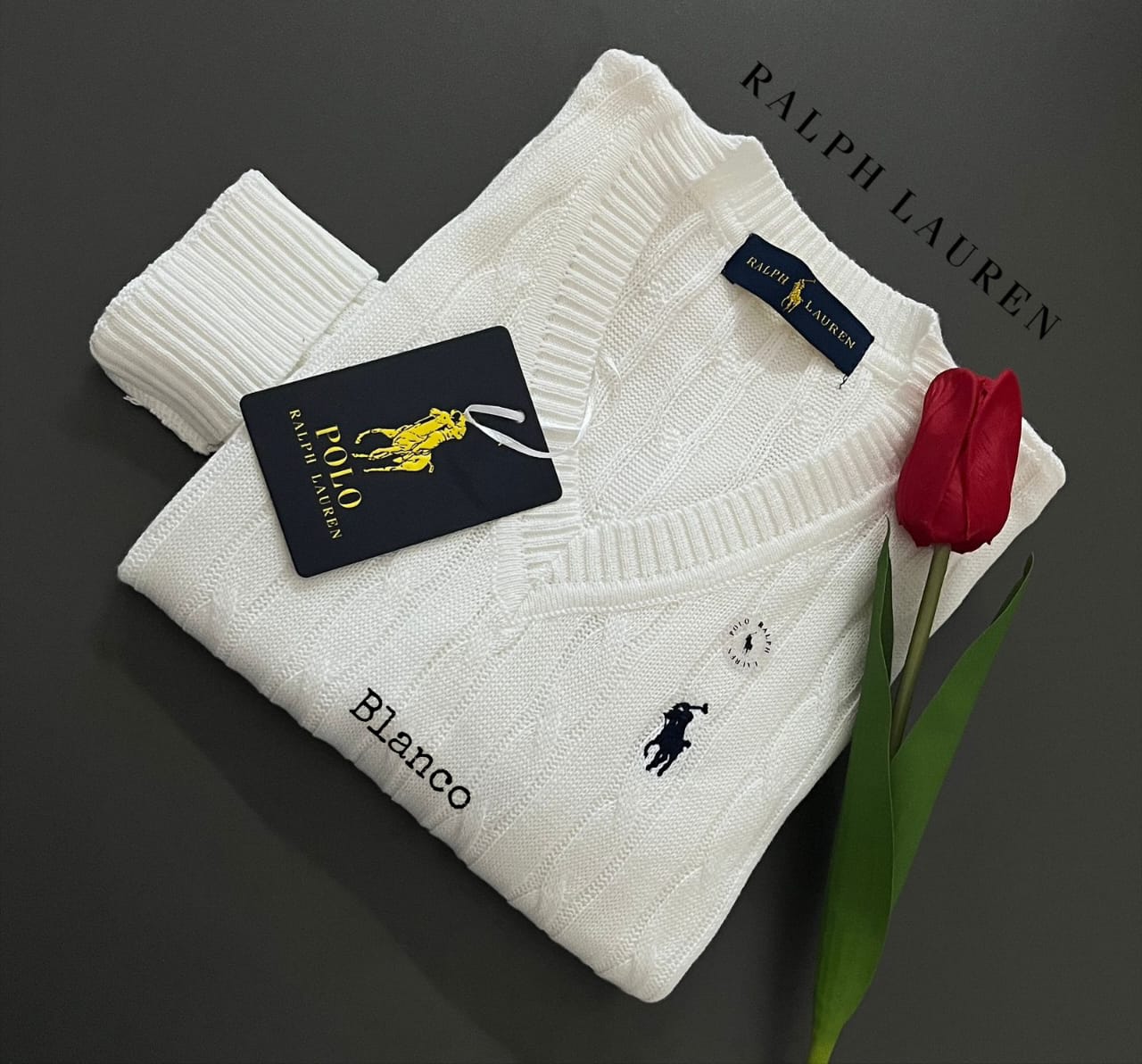 Chompa hilo Ralph Lauren para dama