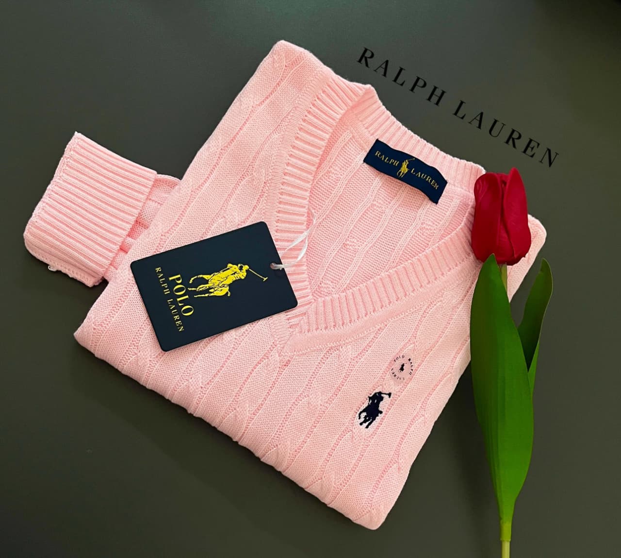 Chompa hilo Ralph Lauren para dama
