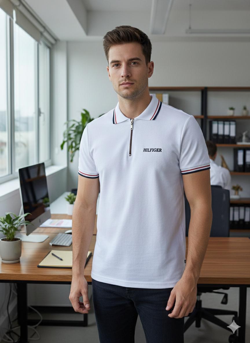 Camisero Tommy H algodón piqué