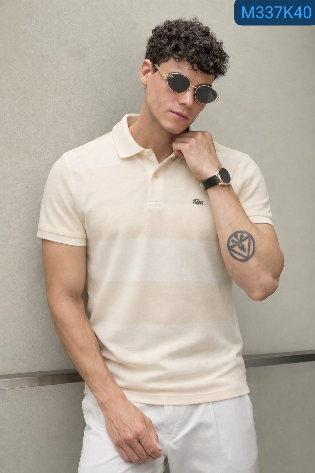 Camisero Lacoste algodón piqué