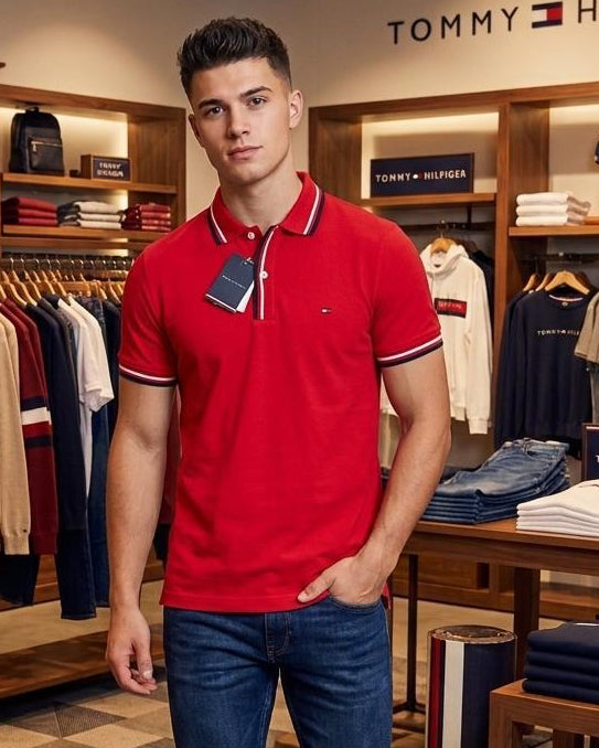 Camisero Tommy Hilfiger algodón piqué
