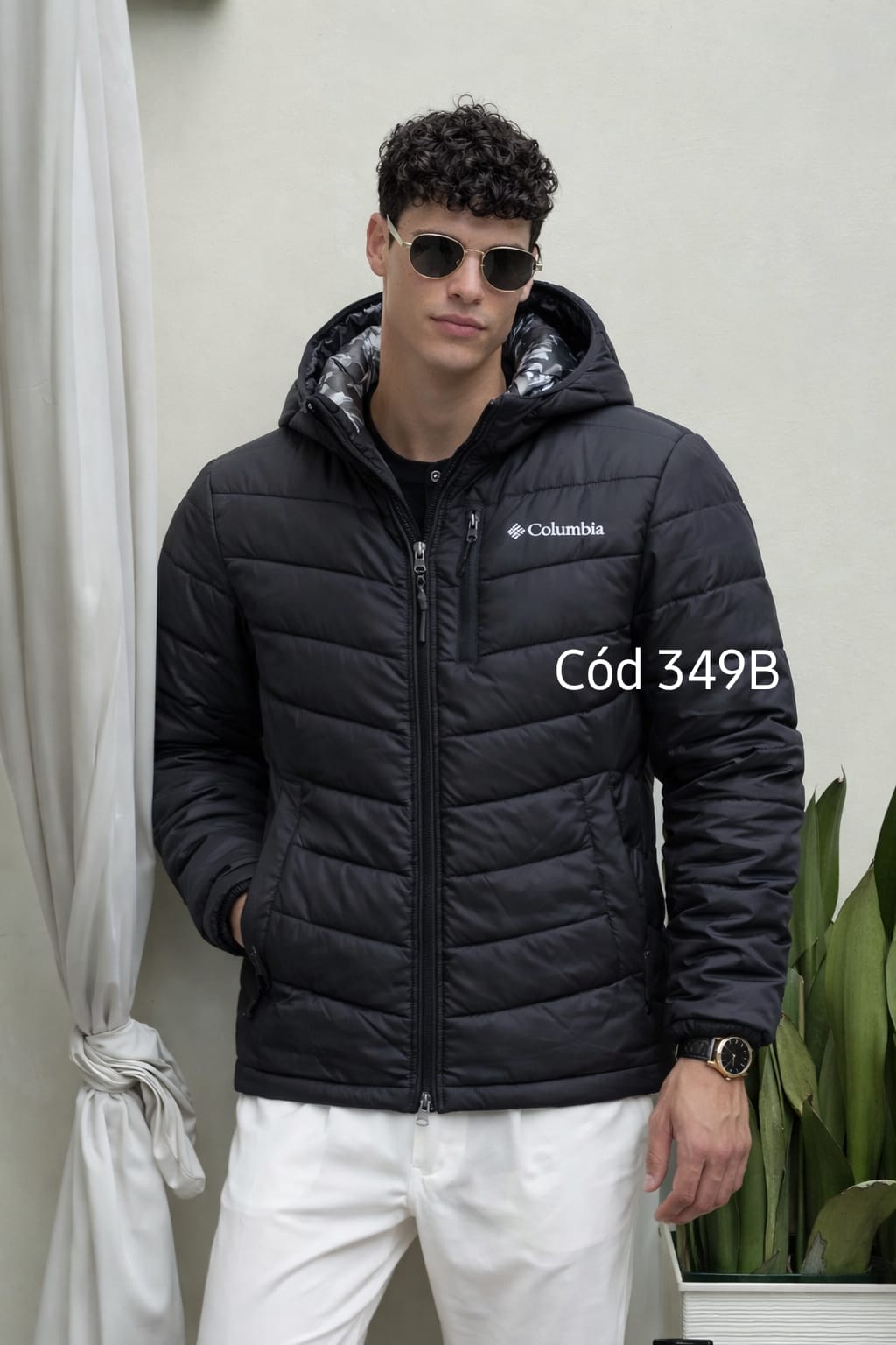 Casaca columbia pluma de ganzo hombre