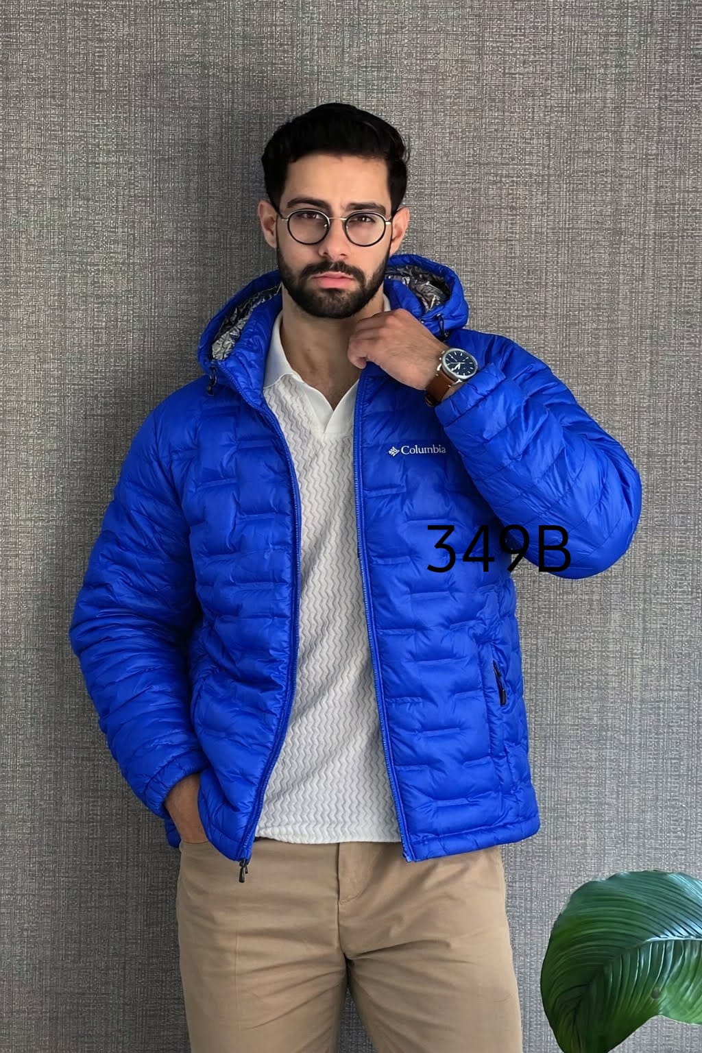 Casaca columbia pluma de ganzo hombre