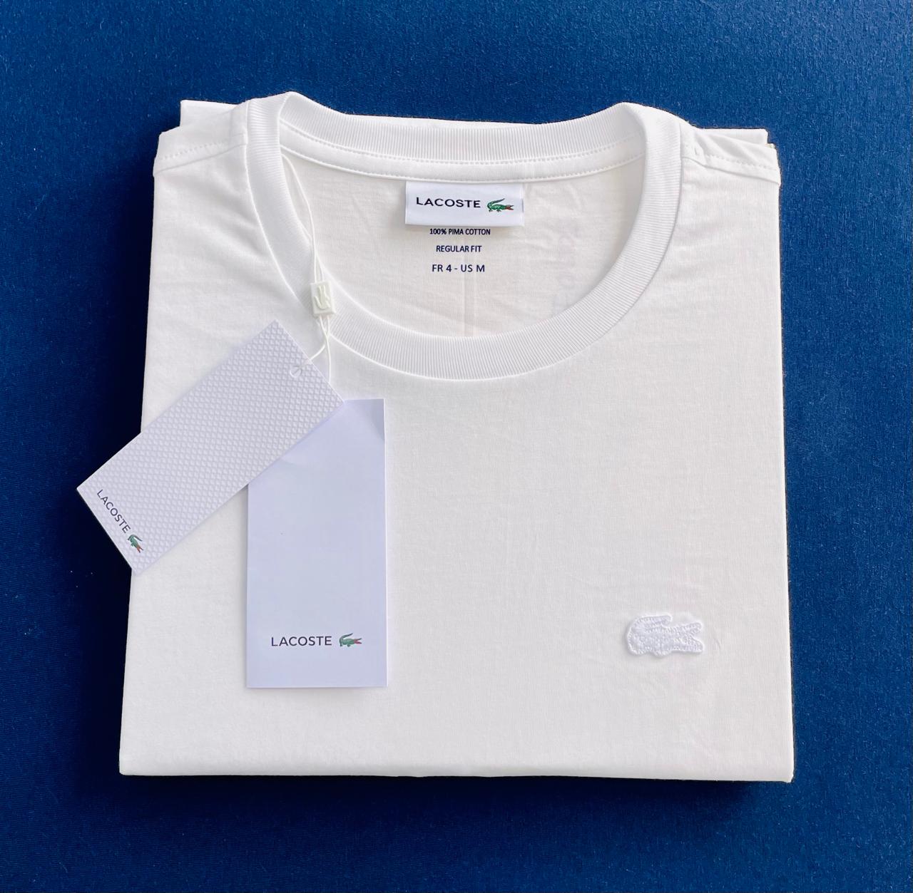 Polo Lacoste cuello redondo manga corta