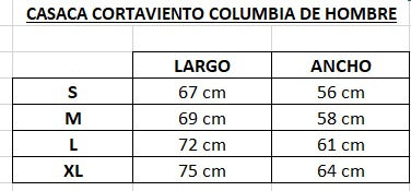 Cortaviento Columbia impermeable con capucha