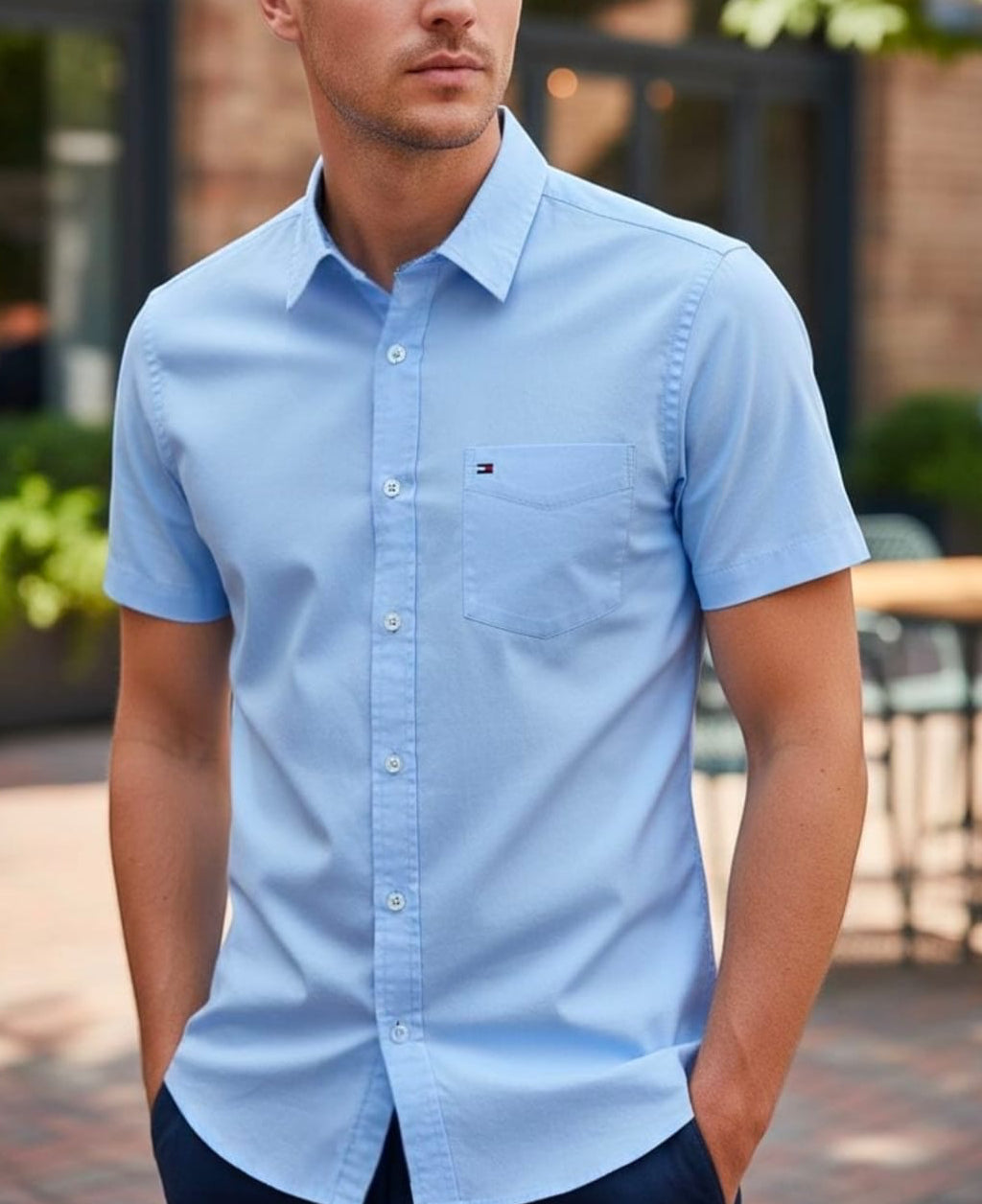 Camisa Tommy Hilfiger manga corta