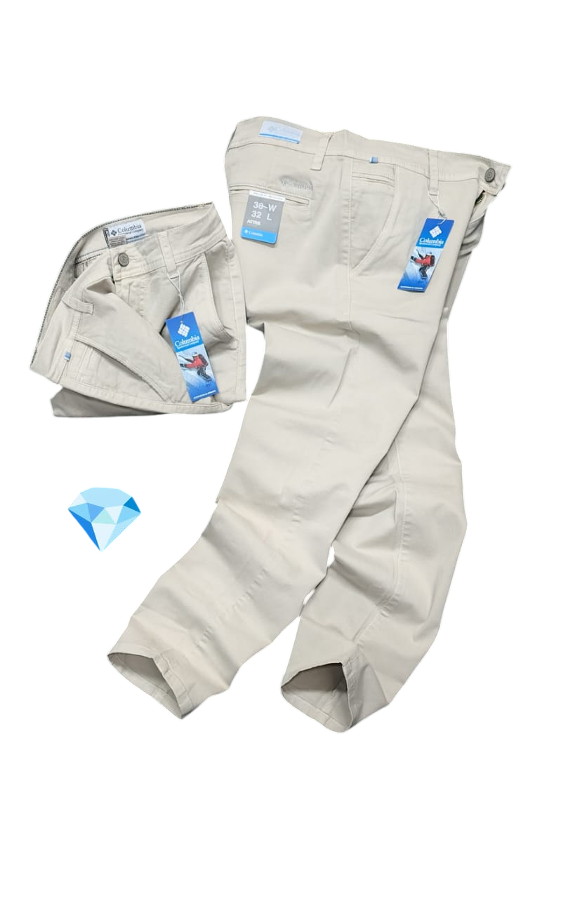 Pantalón Drill Columbia varón beige vainilla