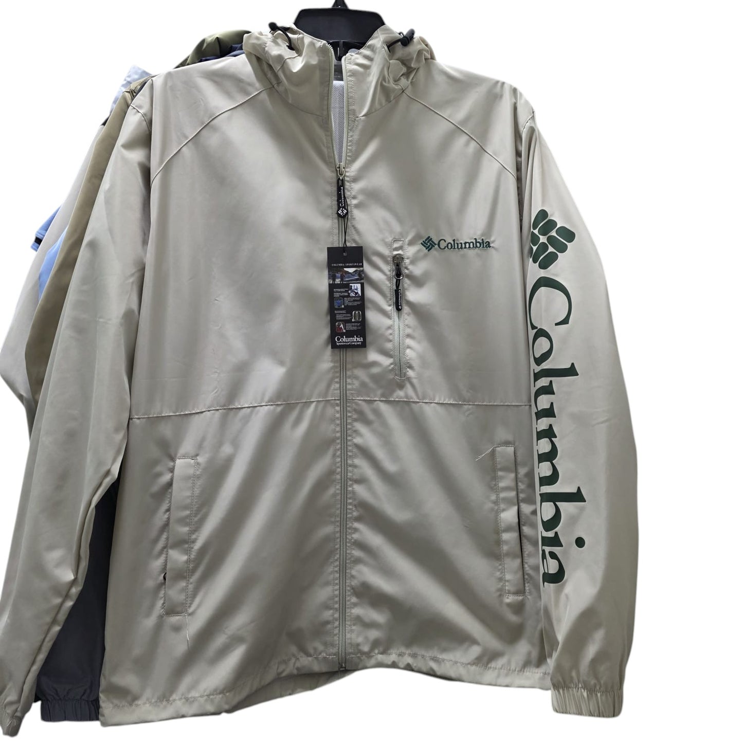 Cortaviento Columbia impermeable con capucha