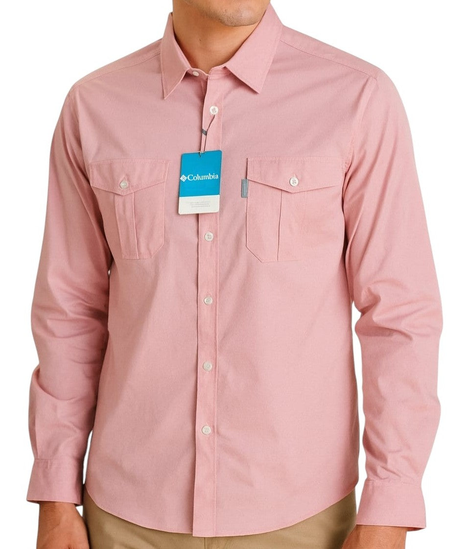 Camisas Columbia con Bolsillo Tipo Cargo
