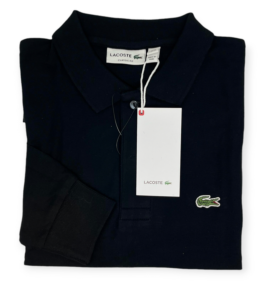 Camisero Lacoste manga larga negro