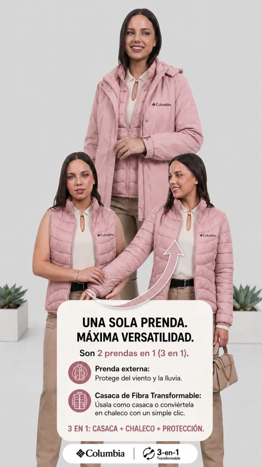 Casaca Columbia 3 en 1