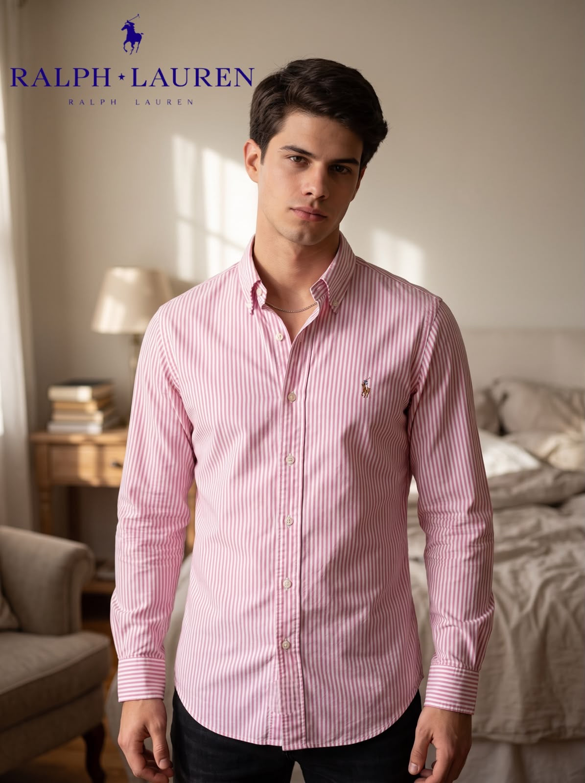 Camisa Ralph Lauren manga larga a rayas