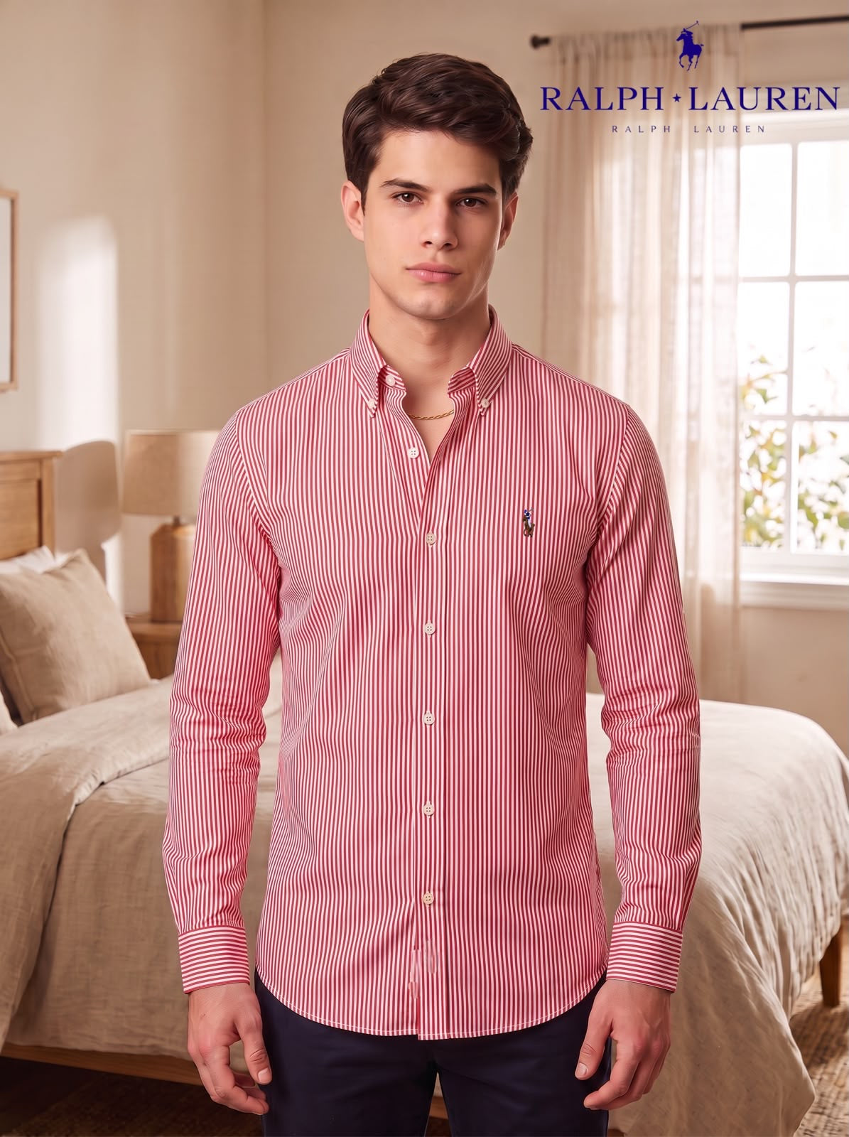 Camisa Ralph Lauren manga larga a rayas