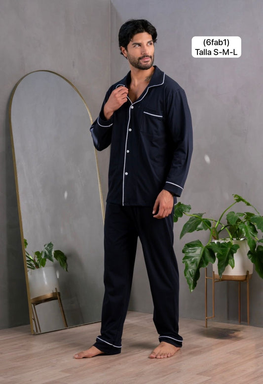 Pijama para caballero de algodón
