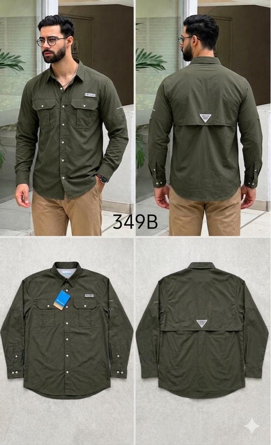 Camisa Columbia material forest