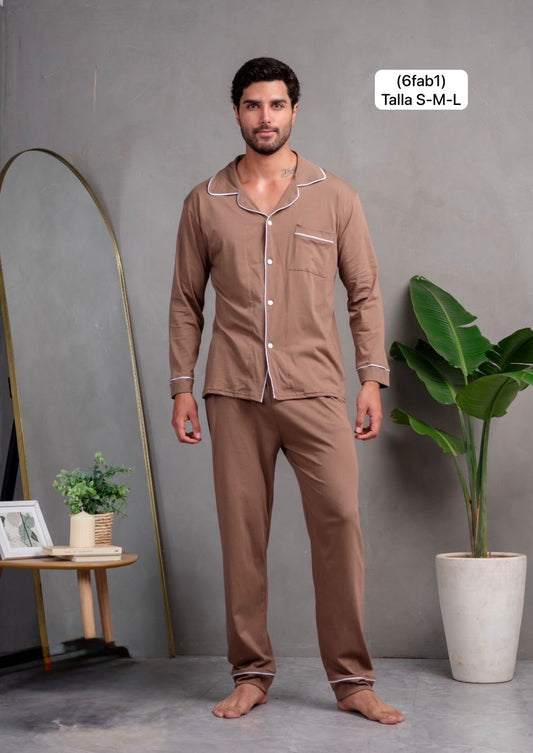 Pijama para caballero de algodón