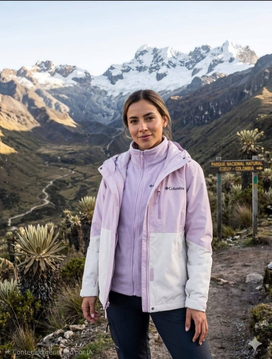 Cortaviento Columbia de mujer 2 en 1