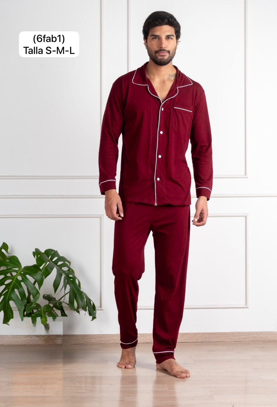 Pijama para caballero de algodón