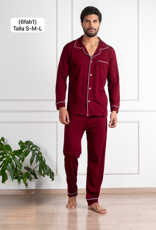 Pijama para caballero de algodón